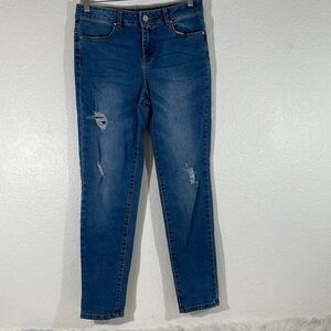 CALVIN KLEIN JEANS GIRL’S BOYFRIEND DISTRESSED JEANS SIZE 14